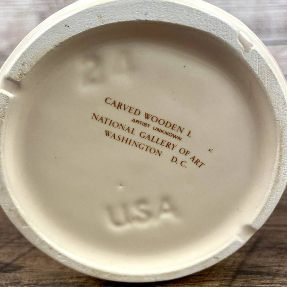 McCoy Spirit of '76 National Gallery of Art Carved Wooden Eagle Pitcher - Picture 9 of 10